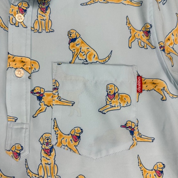 Chubbies The Weekend Has Arrived Dog Print Button Down Shirt - Medium - Picture 4 of 9